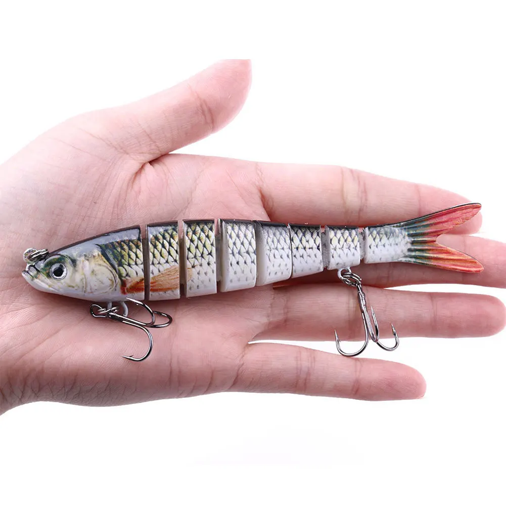 

13.7cm 27g Artificial Lifelike Wobblers Swimbait Crankbait 8 Segment Hard Artificial Bait For Fishing Tackle Lure