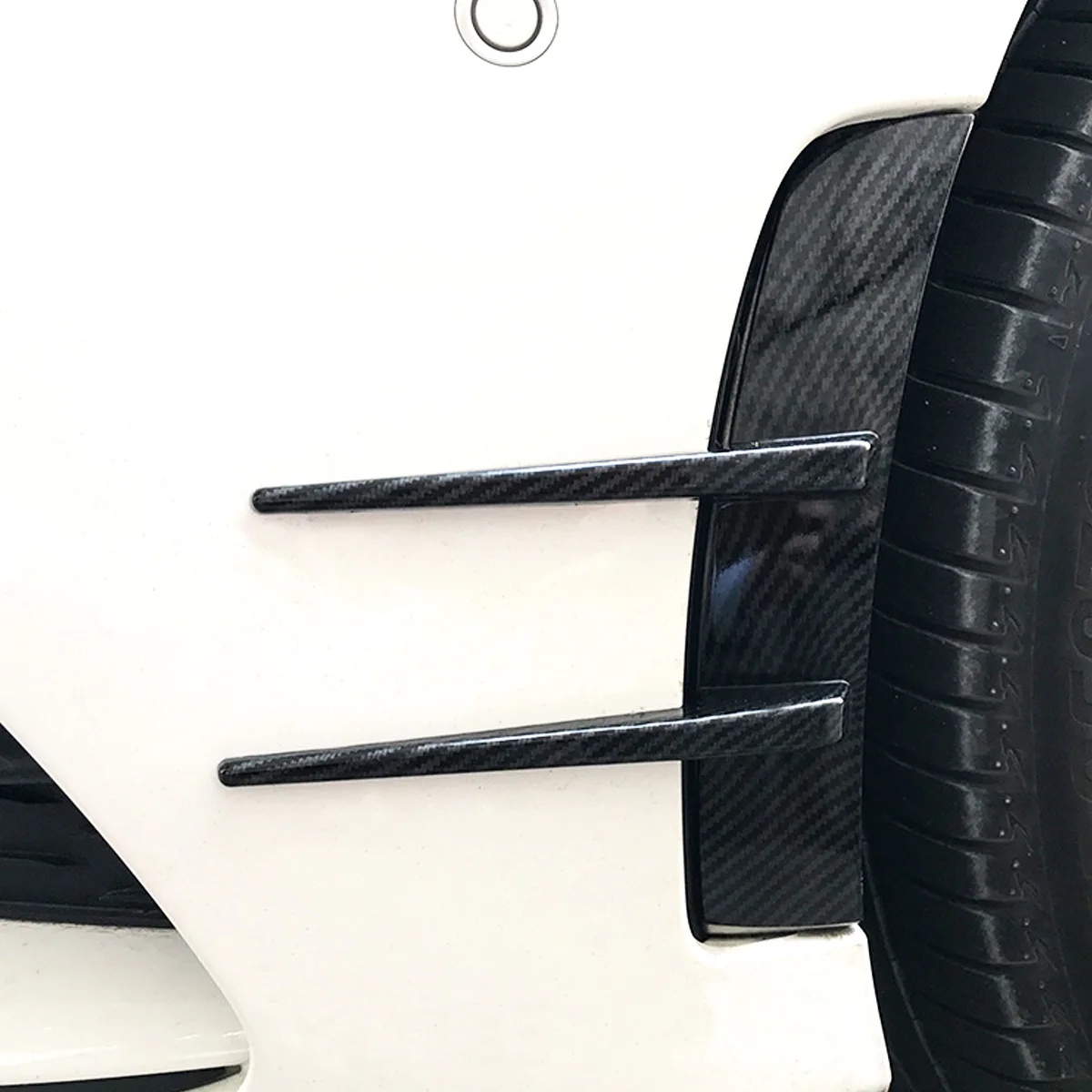 

Pair For Mercedes Benz A Class W177 A35 A180 A200 A220 A250 2019+ Car Front Bumper Spoiler Flank Wind Knife Front Bumper Spoiler