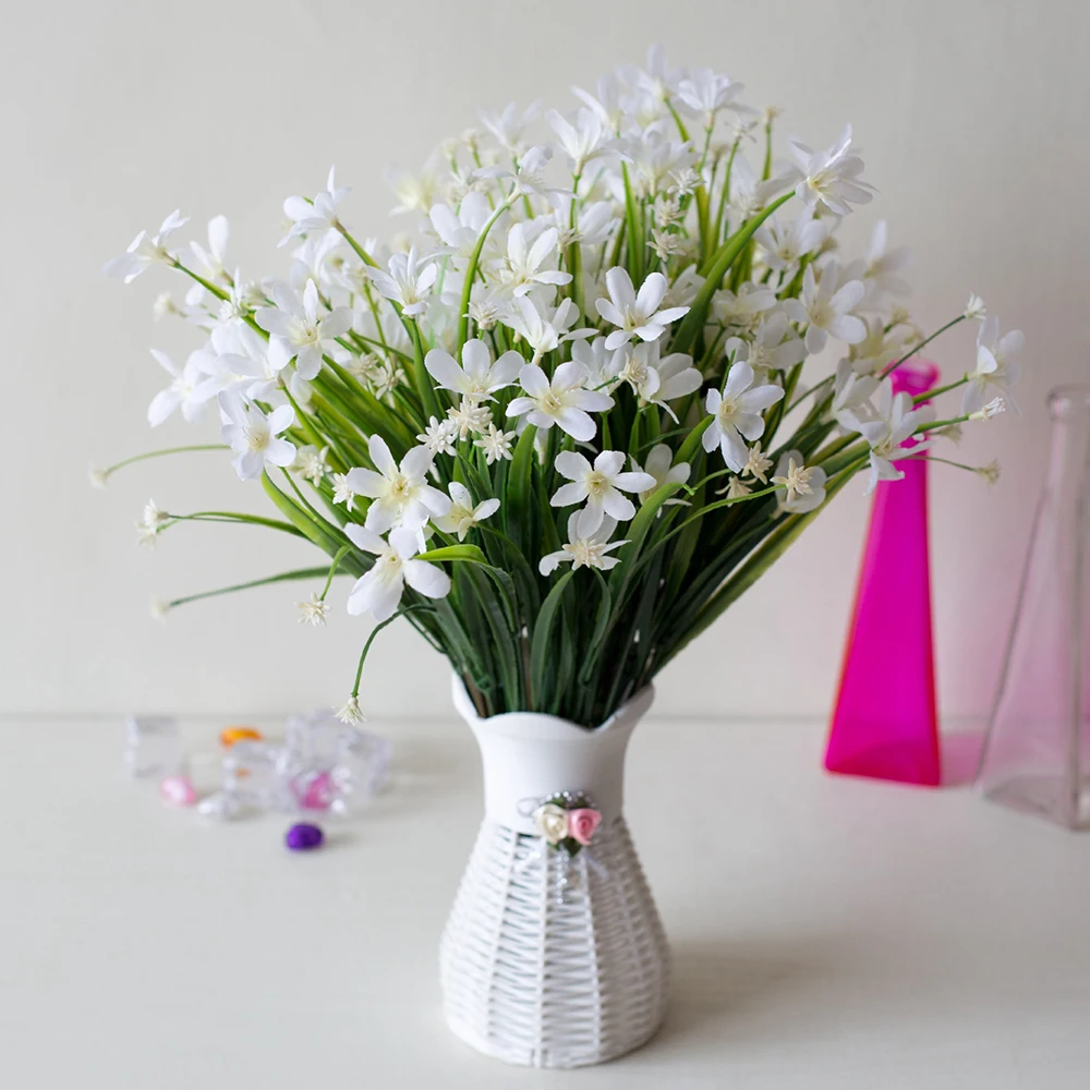 2 шт. искусственный букет цветов 7 вилка Орхидея водная трава растение