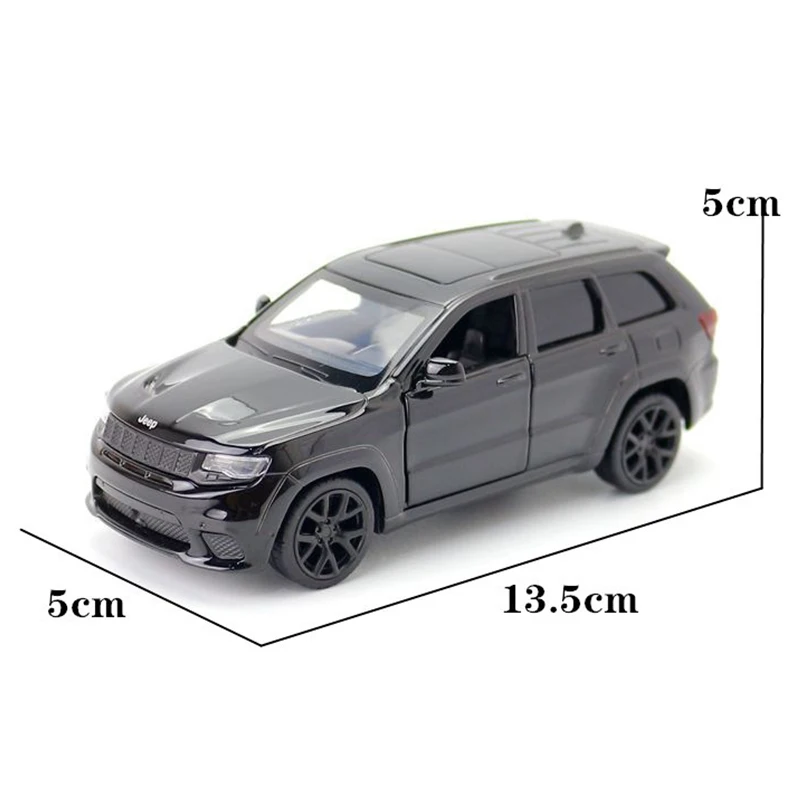 Игрушечный автомобиль Grand Cherokee Trackhawk в масштабе 1/36 модель игрушечного автомобиля