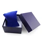 Картонная коробка для хранения часов, прочная Подарочная коробка, чехол для браслета, браслета, шкатулка для часов, синяя шкатулка для часов W3