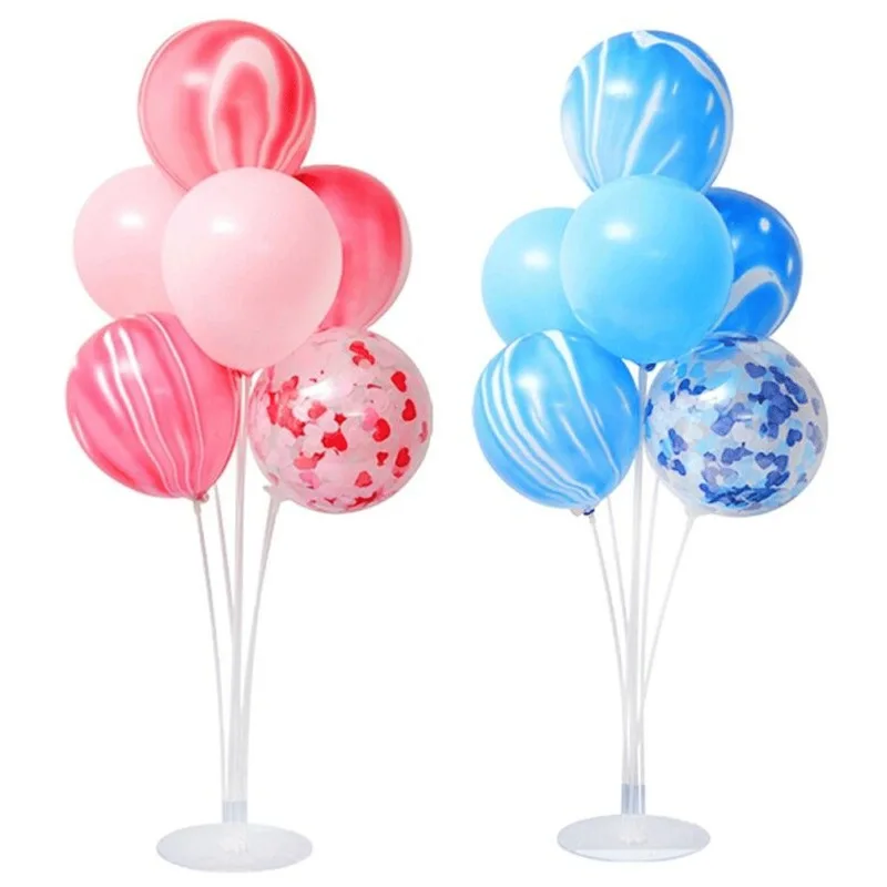 1set Birthday Balloon Column Kit Plastic Arch Stand with Base and Pole for Party Latex Ballons Holder Wedding | Дом и сад