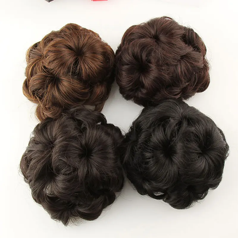 MUMUPI Для женщин цветок Форма шиньон парик заколки для волос резинка в форме