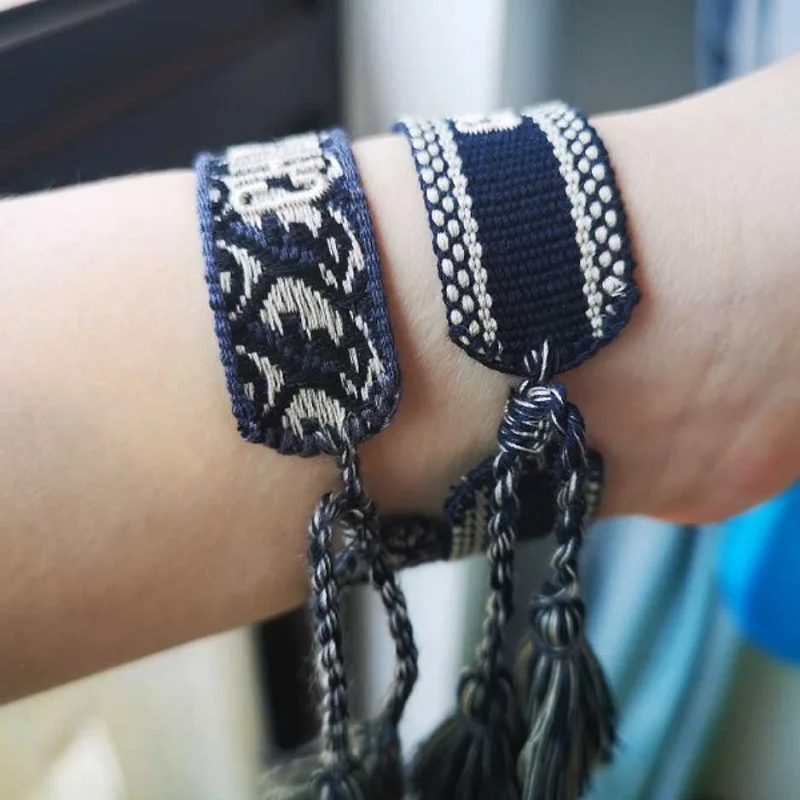 

Женские плетеные браслеты, штабелируемые ювелирные браслеты, летний подарок Vibes Sis