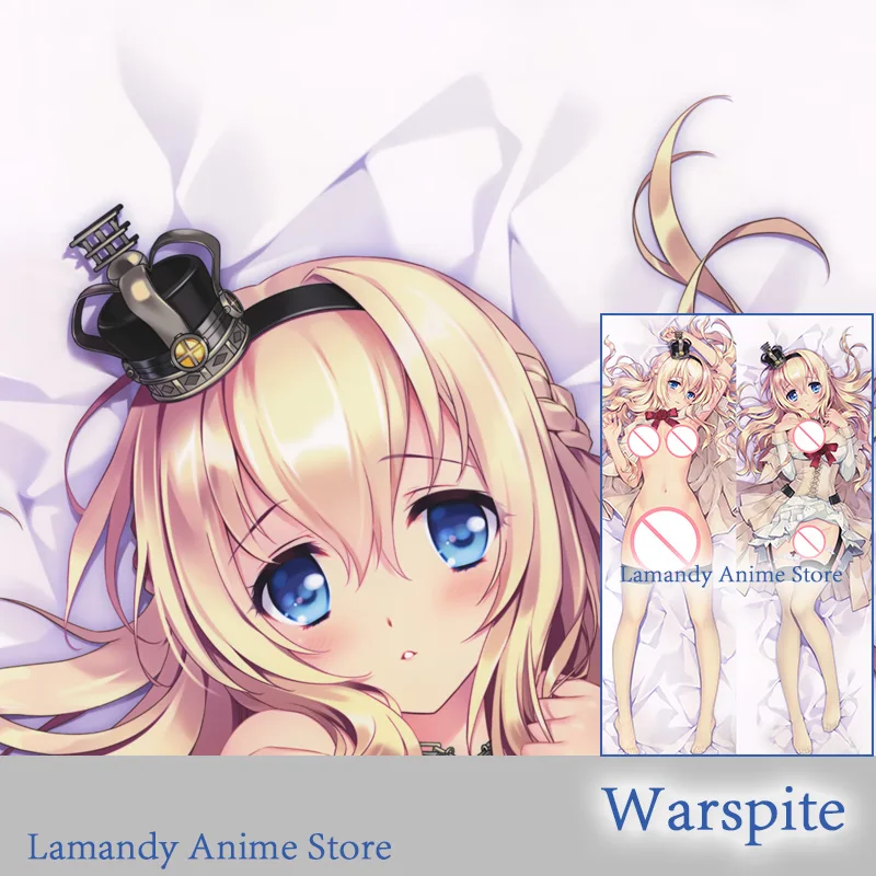 

Dakimakura Anime Warspite Kantai Collection Double Sided Print Pillowcase Life Size Body Pillow Cover