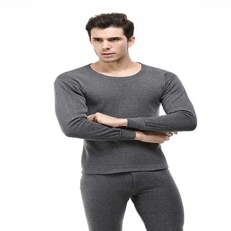 

Men Underwear Lined 100% Cotton Long & 2Pc Fleece Johns Thermal Bottom Top Set