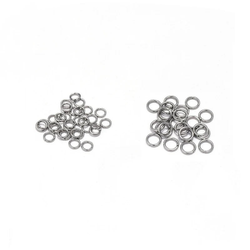 150 pcs Stainless Steel Jump Rings Split Closed Loop Connectors Split Rings For Jewelry Making Supplies Diy Earring Findings