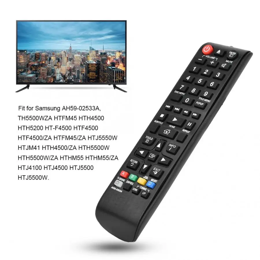 Remote Control Replacement for Samsung AH59-02533A Blue Ray Home Theater System Smart Frequency 433 MHz ABS | Электроника