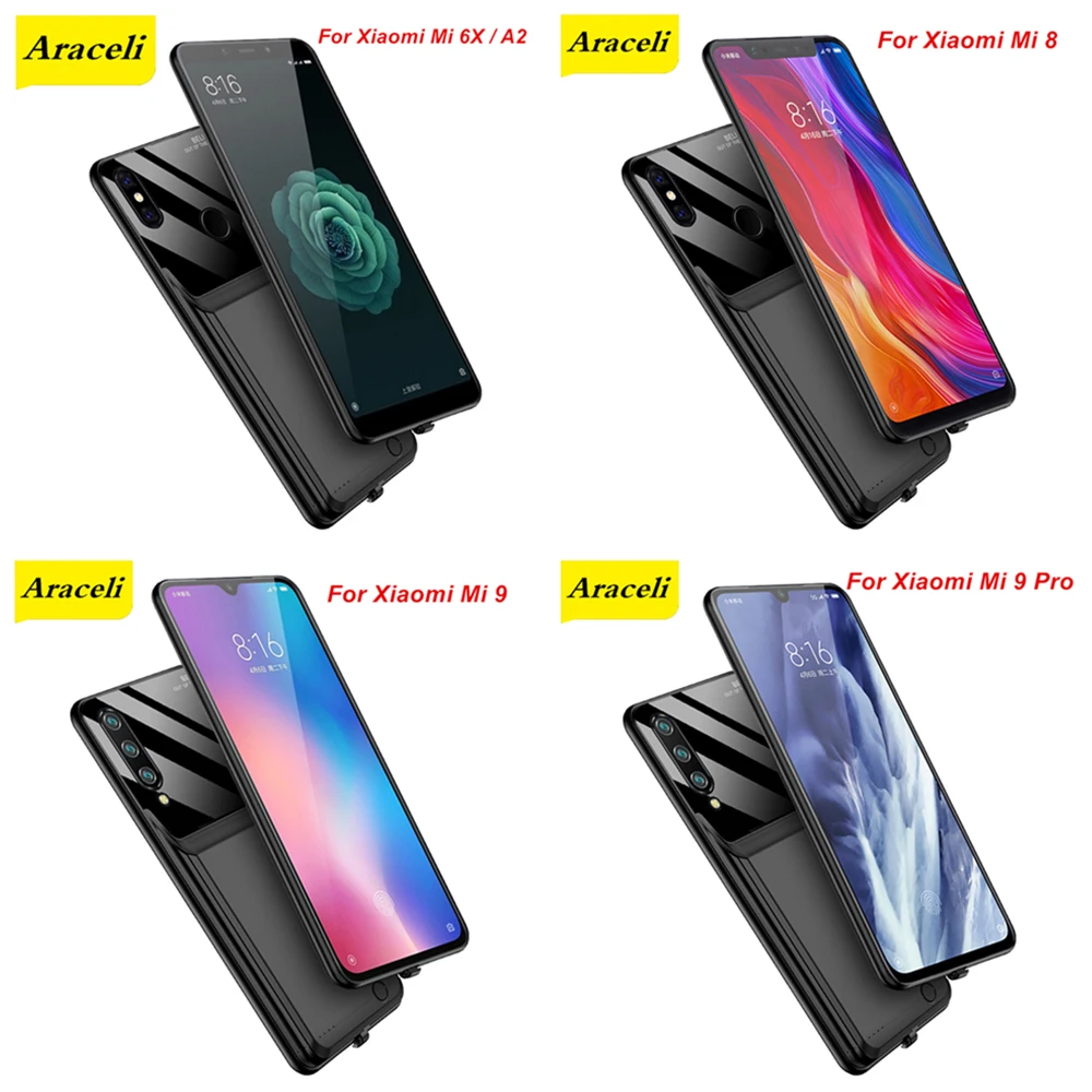 10000 мАч для Xiaomi Mi 6X A2 8 9 Pro батарея чехол смарт телефон Стенд Крышка батарейного