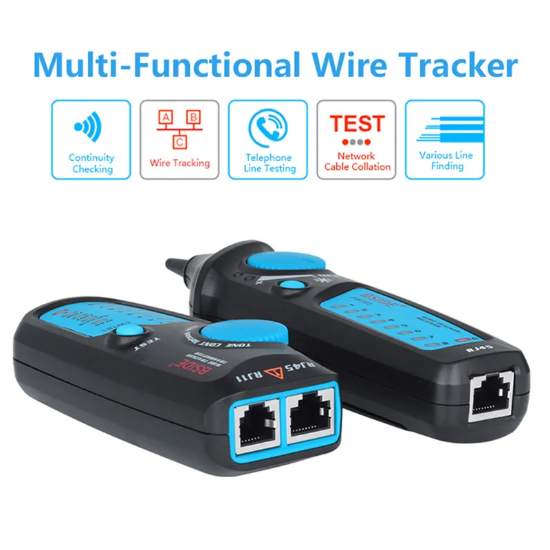 Тестер локальной сети RJ45 тестер сетевого кабеля анализатор детектор Finder FWT81