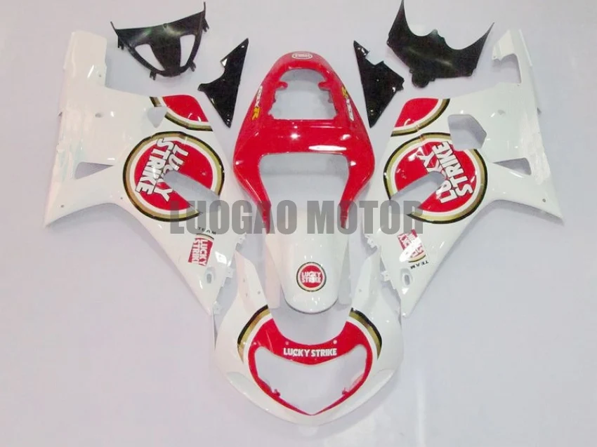 

Injetion комплект обтекателей для SUZUKI GSXR600 750 кузов GSXR 600 Обтекатели цвета слоновой кости белый красный GSXR 750 K1 K2 K3 01 02 03 2001 2002 2003