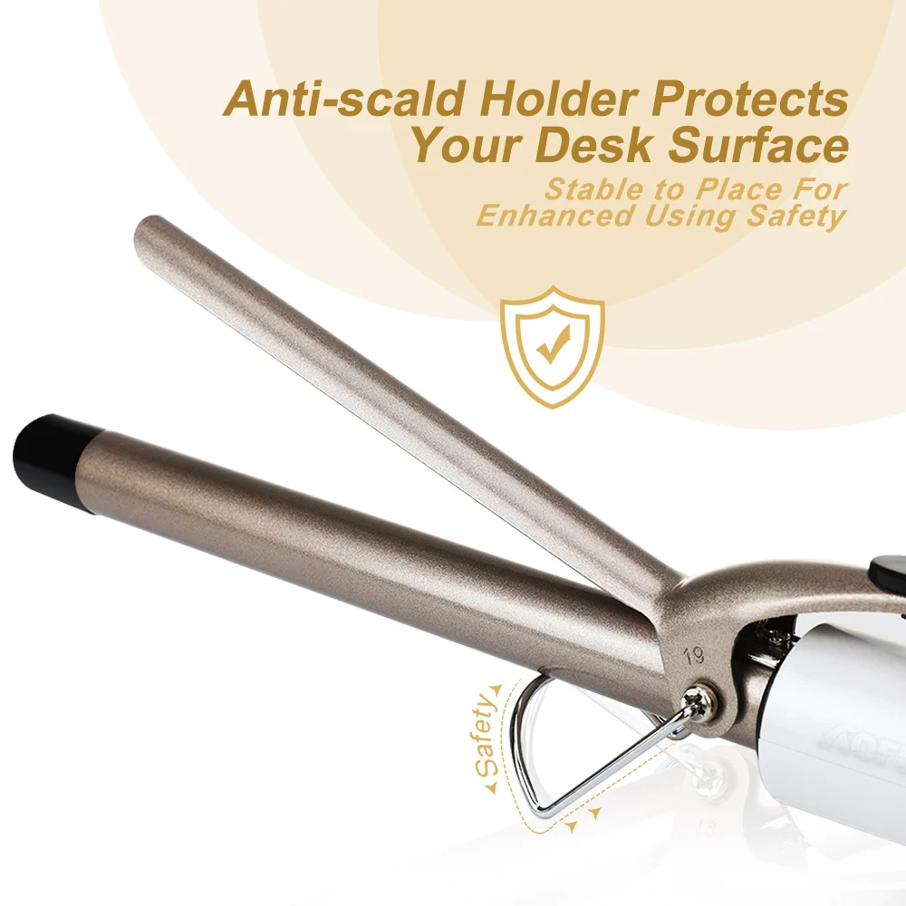 

Hair Iron Curler Electric Ceramic Tube Fast Heating Curling Wand Waver Professional Styling Tools Dry and Wet Double Use