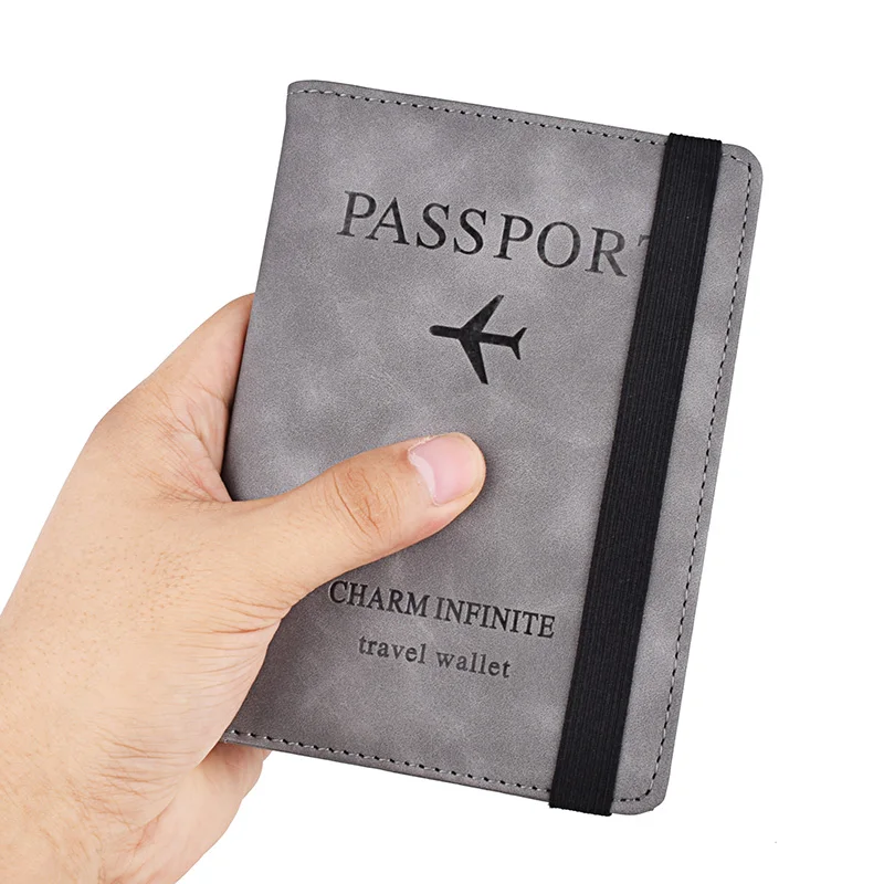 Кожаный чехол для паспорта держатель RFID деловой кошелек ID карты органайзер