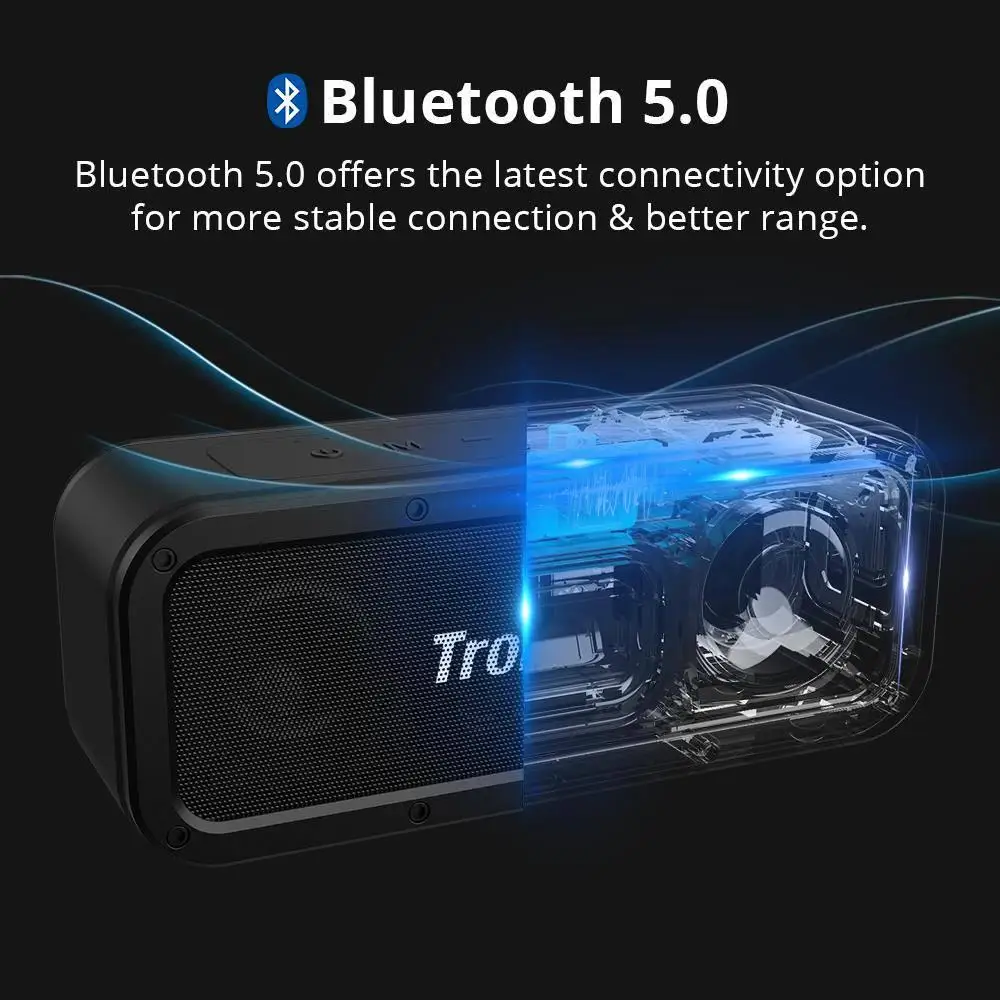 Bluetooth Колонка Tronsmart Element Force оригинальная портативная мини-Колонка TWS NFC 40 Вт время