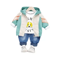 new spring autumn baby fashion clothes children girls boys casual hoodies t shirt pants 3pcssets infant costume kids tracksuit