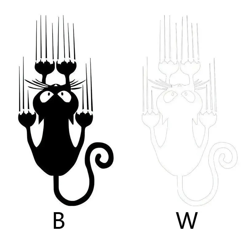 Водонепроницаемый с рисунком кота забавная наклейка для автомобилей животных