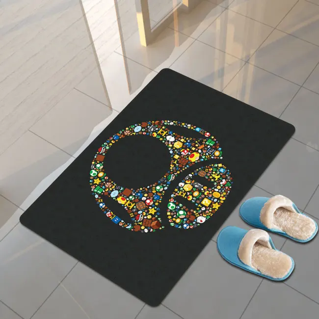 80x120 см мультяшный супер игровой Придверный коврик дверной напольный ковер