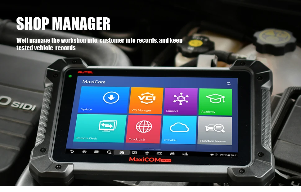 Autel MaxiCOM MK908P диагностический инструмент автомобильный OBD OBD2 сканер ECU кодирование J2534 ECU программирование pk Maxisys Pro Elite автомобильные инструменты
