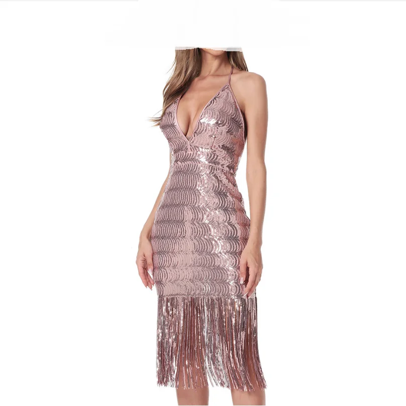 Модные летние Для женщин s горячий сексуальный вырез на спине розовое красное