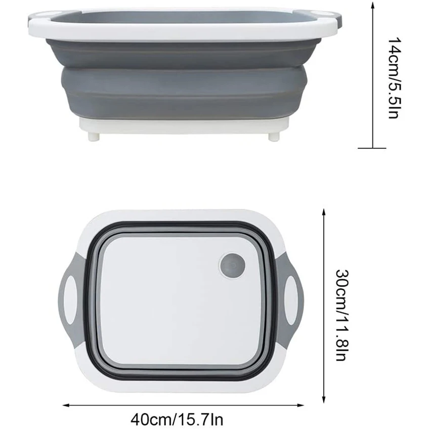 

Multifunction Cutting Board Kitchen Sink Storage Basket Foldable Chopping Board Colander Vegetable Fruits Washing Drain Basket