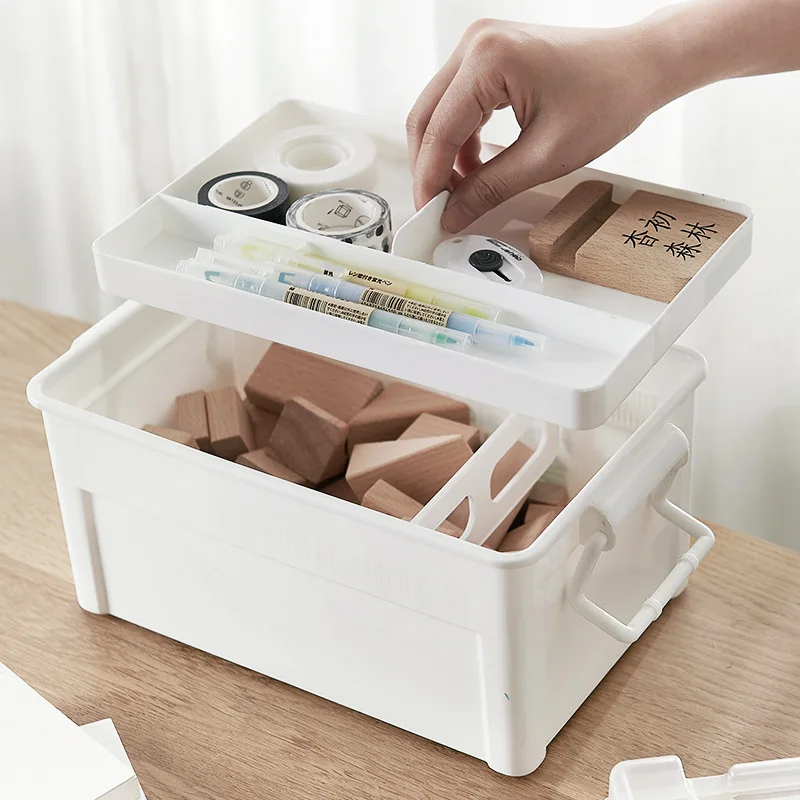 2019 Бытовая пластиковая коробка для лекарств семейная многослойная очень большая
