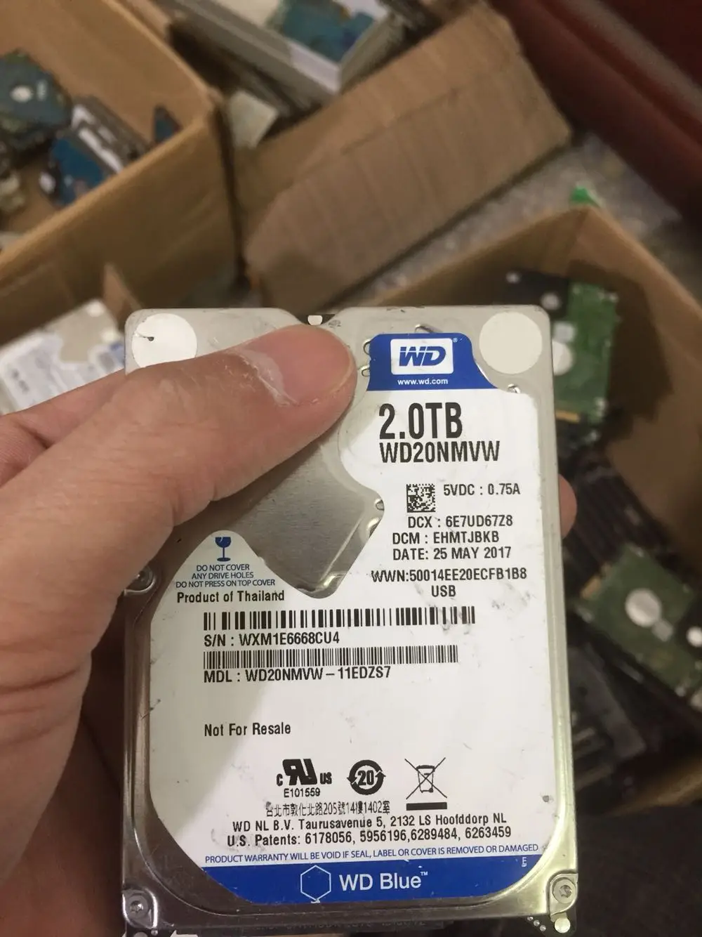 

For Western Digital 2TB notebook disk WD20NMVW 2060-771960-000 2060-771961-001