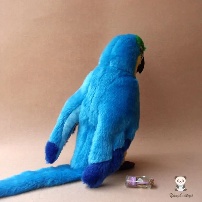 Большой плюшевый попугай синяя кукла-ара искусственная детская игрушка подарки