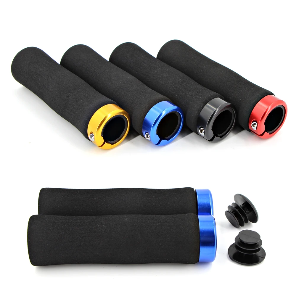 

Bike Grips Cycling Grip for Bicycle Handle Lockable MTB Road Handlebar Grip lock Aluminum Alloy Sponge foam Handle Unique Design