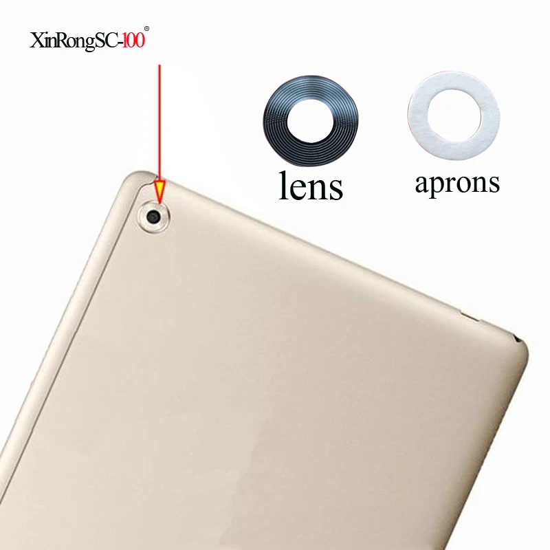 Для Huawei Mediapad X1 7D 501U 503L D 504L стеклянная линза для задней камеры с клеем Запасные