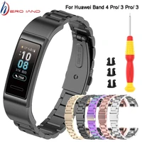 metal strap for huawei band 4 pro bracelet for huawei band 3 3 pro stainless steel watchband wristbands straps correa with tool