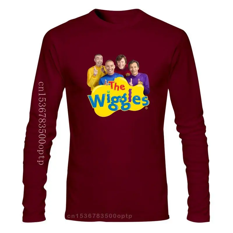 

Новинка, футболка с надписью The Wiggles Band, винтажная австралийская футболка с круглым вырезом, футболка высшего качества, Милая футболка