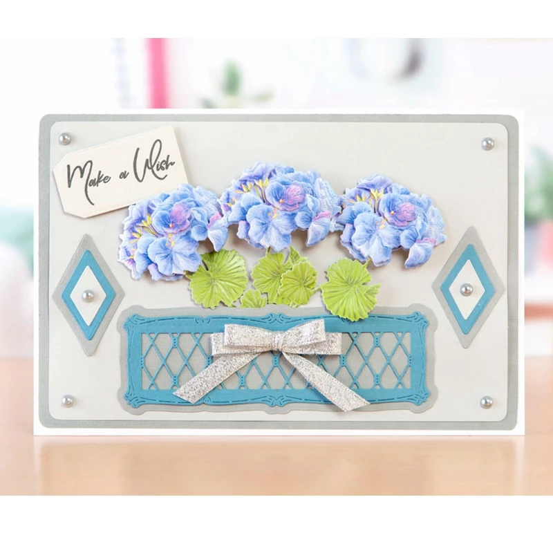 Роза дафодил 3D deckpa металлические трафареты для пресс формы скрапбукинга