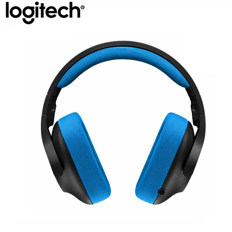 Оригинальные Игровые наушники logitech G233 Conpatible с ПК/PS4/смартфонами и накладками гарнитура с проводным управлением для всех геймеров Microph