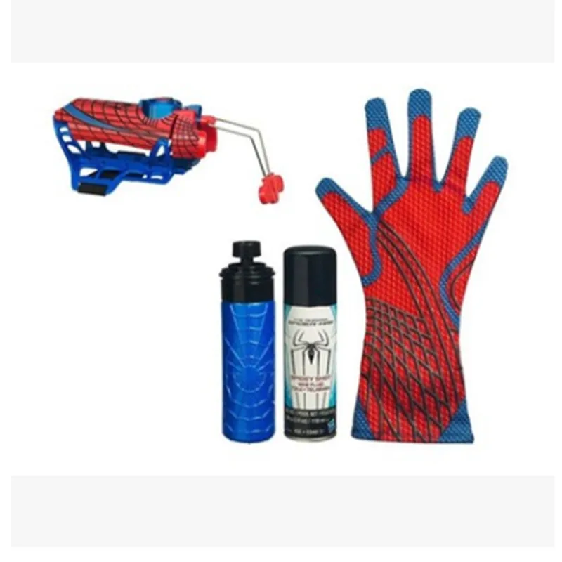 Spider-man Косплей Мега бластер с перчатками пусковые установки ПВХ фигурка Коллекция Модель игрушки(не паук выстрел веб-жидкости без коробки - Цвет: No liquid