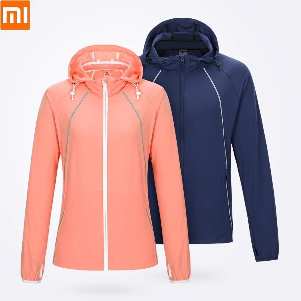 Xiaomi ULEEMARK солнцезащитный крем для кожи, одежда для мужчин и женщин UPF50+ растягивающийся тканевый светильник, дышащая Светоотражающая Солнцезащитная одежда с длинным рукавом
