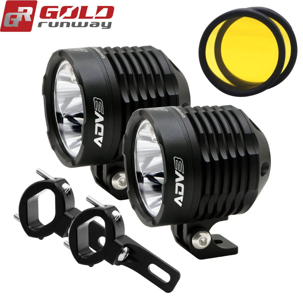 GOLDRUNWAY GR-ADV3 30 Вт XPL V5 12V led Пятно Света 12В для ближнего и дальнего света светодиодные противотуманные фары для мотоцикла