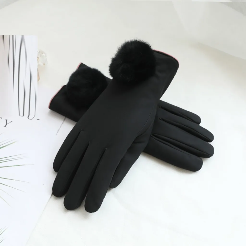 Модные женские зимние уличные спортивные теплые перчатки Feitong с сенсорным