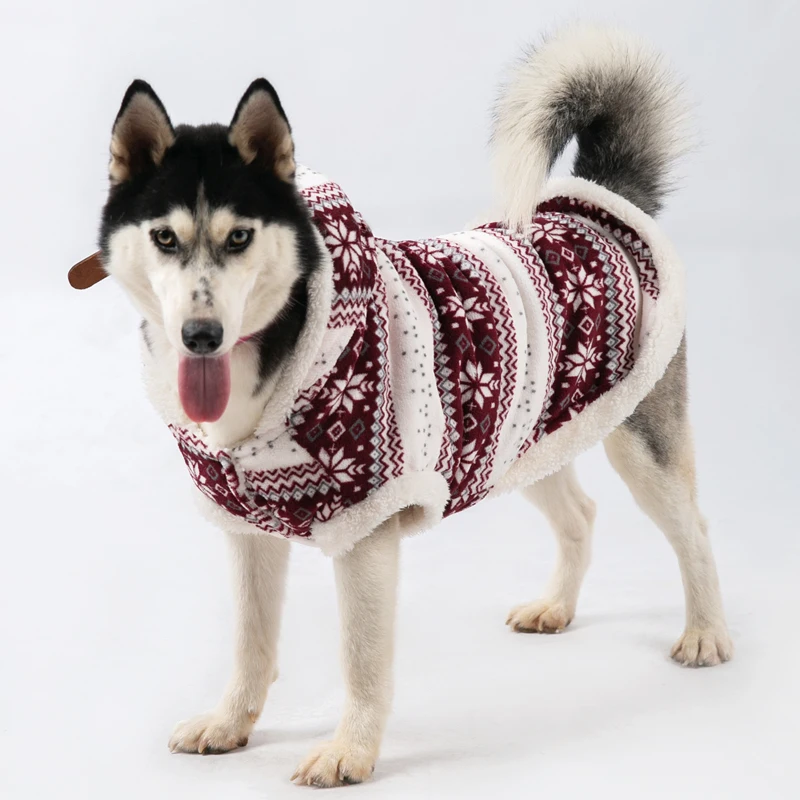 

Large Dog Coat, Warm Winter Jacket for Big Dog, Christmas Clothes for Pets, Corgi Husky Labrador Golden Retriever Suit, Costumes