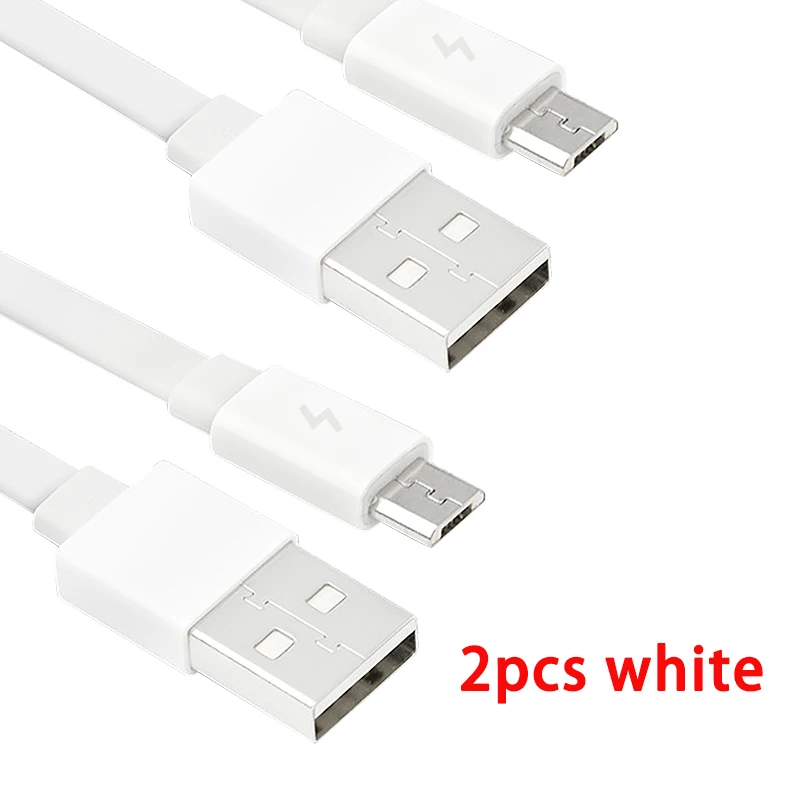 ZMI Micro USB кабель 1 м быстрое зарядное устройство и Дата-кабель USB ЗУ для мобильного телефона кабель для samsung LG huawei - Цвет: 2pcs white