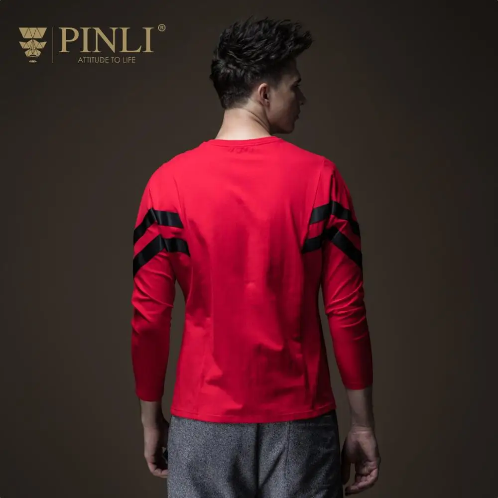 Pinli Весна 2020 новинка скидка тонкая однотонная хлопковая эластичная Повседневная