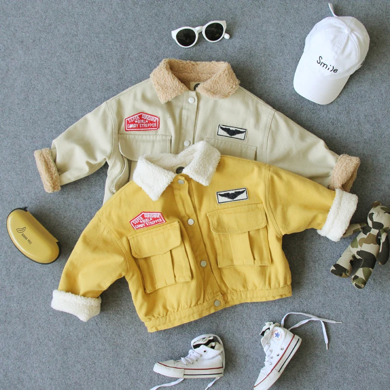 Новинка 130 зимняя плотная теплая флисовая куртка на рост 90 2019 см детская одежда