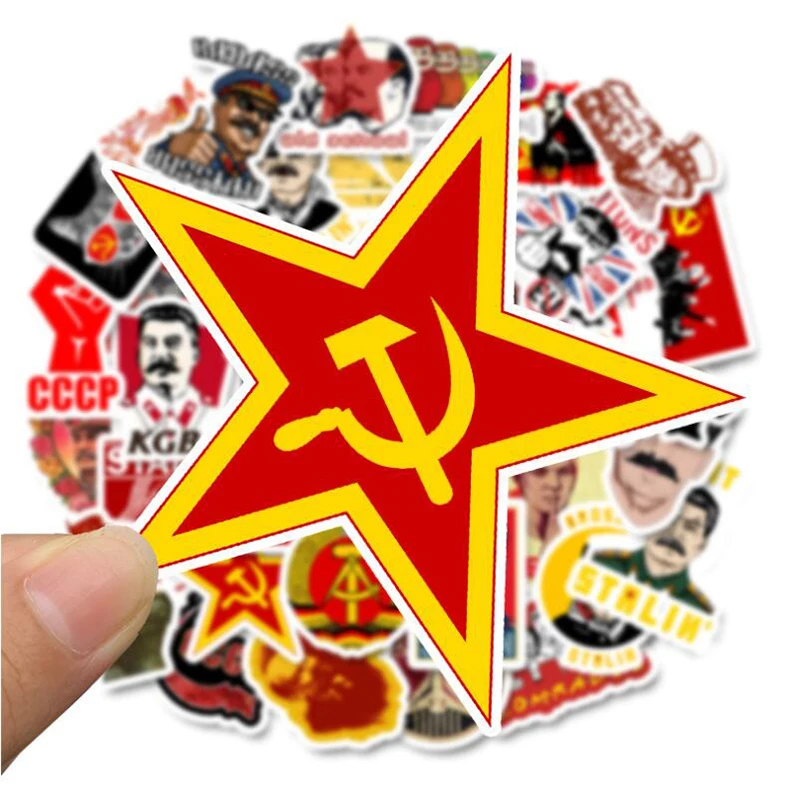 LL-083# 50/pcs Stalin USSR CCCP PVC Graffiti sticker Classic Creative Design collection Gift High quality Printing | Дом и сад
