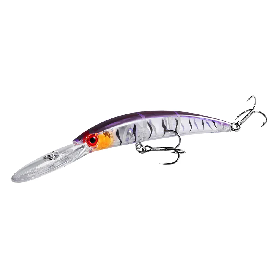 

110mm 16g Tight Wiggling Fishing Lures Minnow Deep Diver Walleye Crystal Hard Floating Artificial Jerkbait for Perch Bass