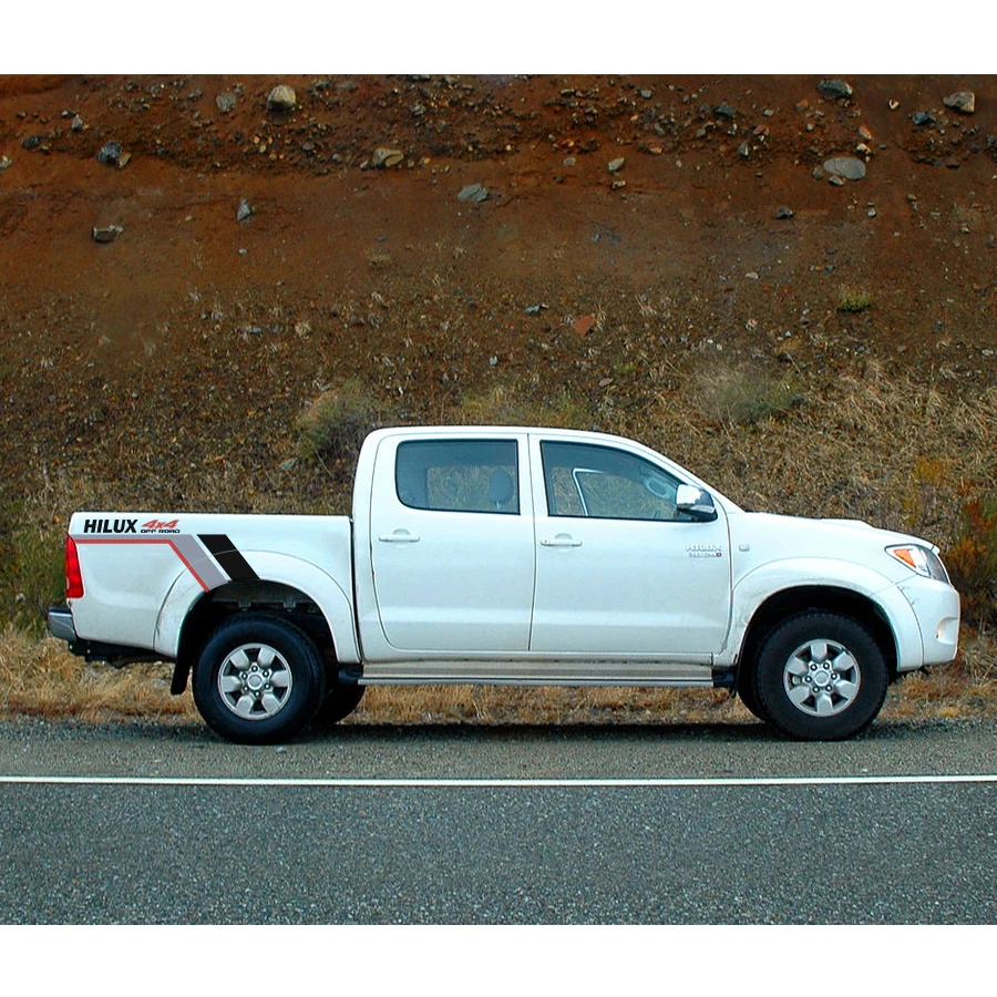 Автомобильные наклейки для заднего багажника ящика кровати 4x4 градиентный