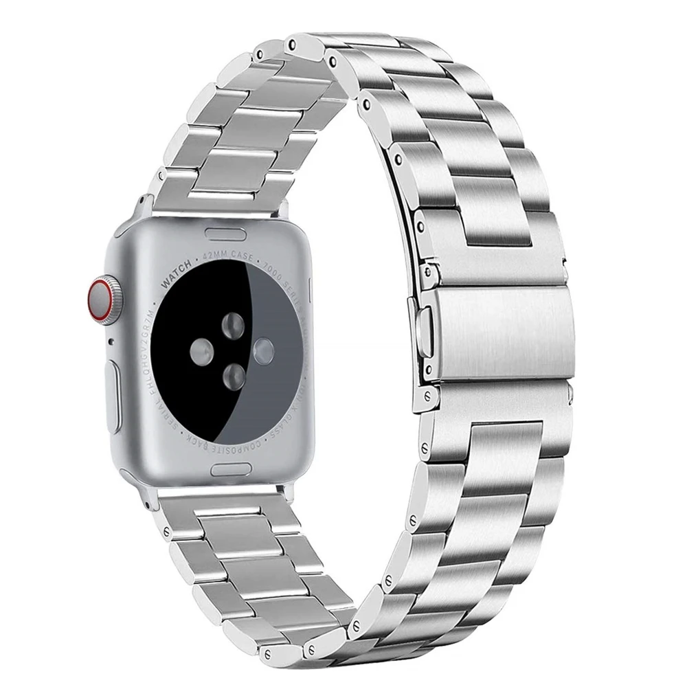 Ремешок из нержавеющей стали для apple watch series 5 44 мм браслет iwatch 40 мм|Ремешки часов| |