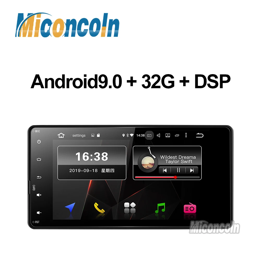 2 Din Android 9,0 4G+ 64G 8 ядерный автомобильный dvd Радио Видео gps аудио для Mitsubishi outlander lancer asx 2012 2013 obd2 DSP ips fm