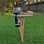 Винный деревянный стол, уличный стол для пива и вина, Круглый Портативный винный стол, деревянный стол для пикника, легко носить с собой, Винный Стеллаж L3