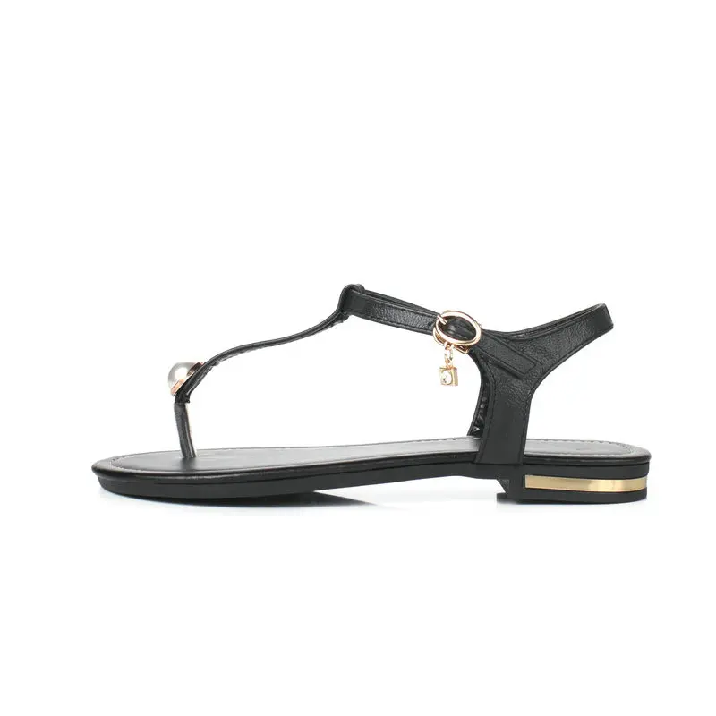 Женские сандалии QUTAA повседневные летние из искусственной кожи с закругленным