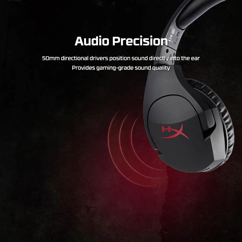 Последние KINGSTON HyperX Cloud Stinger повязка на голову Легкая удобная двойная звуковая игровая гарнитура Регулируемая громкость с микрофоном