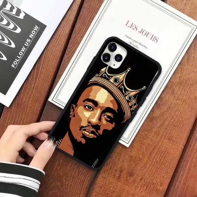 

American rapper 2pac Tupac Phone Case for iPhone 11 12 pro XS MAX 8 7 6 6S Plus X 5S SE 2020 XR